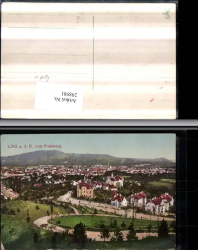 298981,Linz an d. Donau Totale vom Freinberg