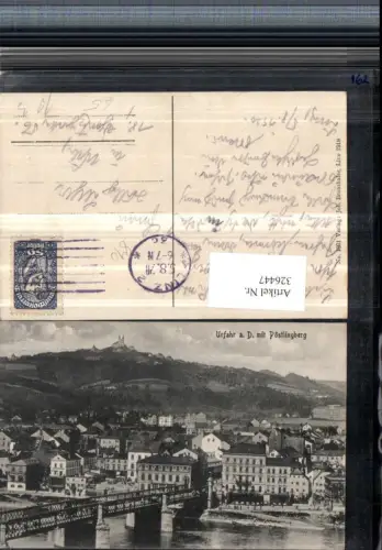 326447,Linz an d. Donau Urfahr Teilansicht m. Pöstlingberg Brücke