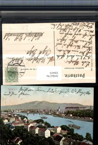 326453,Linz an d. Donau Teilansicht pub Stengel e Co 3703