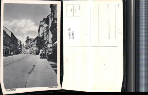 326561,Linz an d. Donau Landstraße Straßenansicht Geschäfte