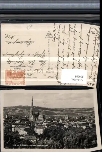 326593,Linz an d. Donau Teilansicht Dom Kirche