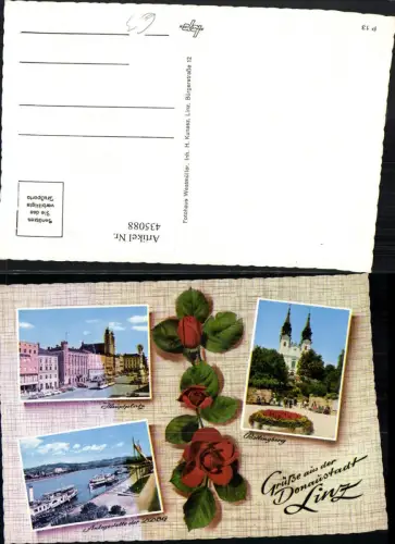 435088,Linz an d. Donau Hauptplatz Pöstlingberg Anlegestelle Mehrbildkarte