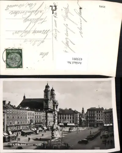 435091,Linz an d. Donau Hauptplatz Dreifaltigkeitssäule Kirche