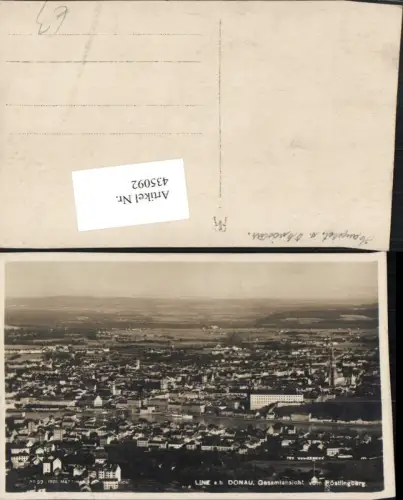 435092,Linz an d. Donau Totale vom Pöstlingberg