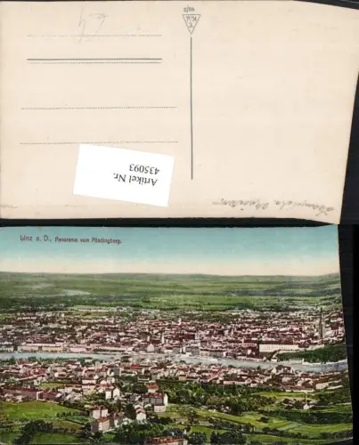 435093,Linz an d. Donau Totale vom Pöstlingberg