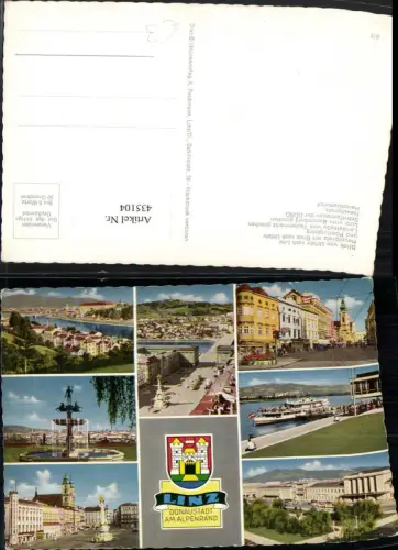 435104,Linz an d. Donau Totale Straßenansicht Hauptplatz Bahnhof Mehrbildkarte