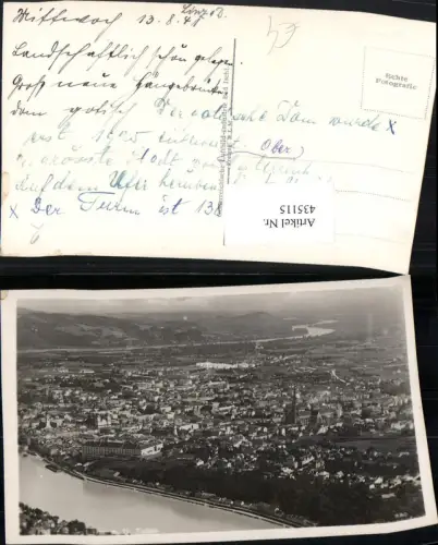 435115,Linz an d. Donau Totale Fliegeraufnahme