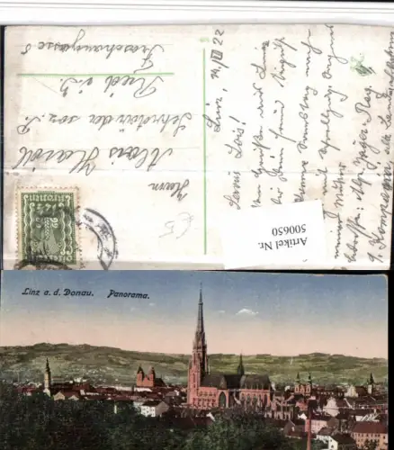 500650,Linz an d. Donau Teilansicht Kirche Dom
