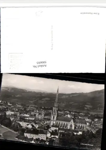 500693,Linz an d. Donau Teilansicht Dom Kirche