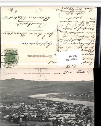 500701,Linz an d. Donau Urfahr Totale vom Pöstlingberg