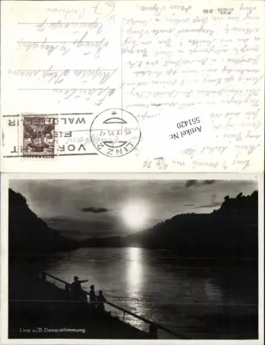 551420,Linz an der Donau Sonnenuntergang b. Puchenau