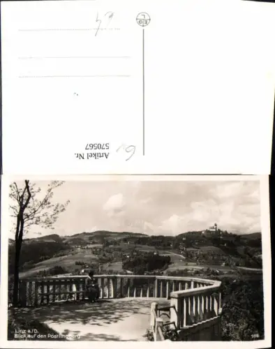 570567,Linz a. d. Donau Blick a. d. Pöstlingberg
