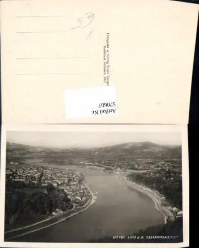 570607,Linz a. d. Donau Gesamtansicht pub Franz Zauner 161