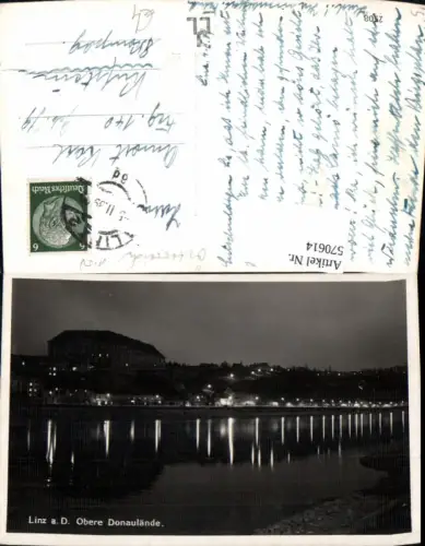 570614,Linz a. d. Donau Obere Donaulände b. Nacht