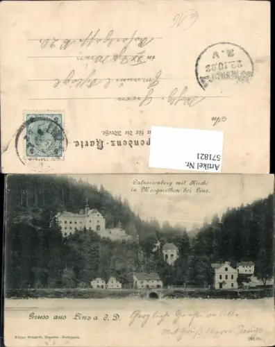 571821,Linz an der Donau Calvarienberg Kirche Margarethen