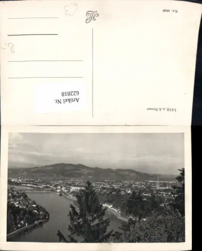 622818,Foto Ak Blick auf Linz a. d. Donau