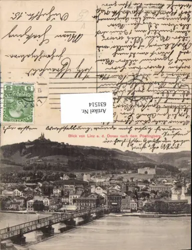 631514,Linz an der Donau Pöstlingberg Brücke Urfahr pub Hermann Seibt