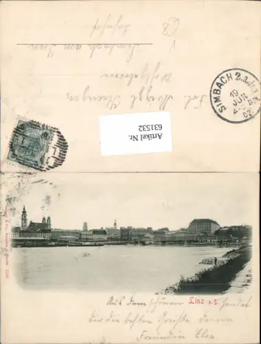 631532,Linz an der Donau Donaupartie Hafen Dampfer pub Stengel e Co. 3725