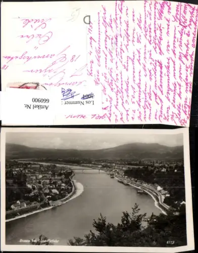 660900,Foto Ak Linz a. d. Donau Donau b. Linz-Urfahr