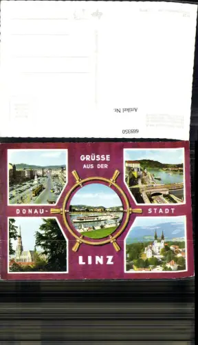 669350,Mehrbild Ak Linz a. d. Donau Stadtplatz Kirche Pöstlingberg