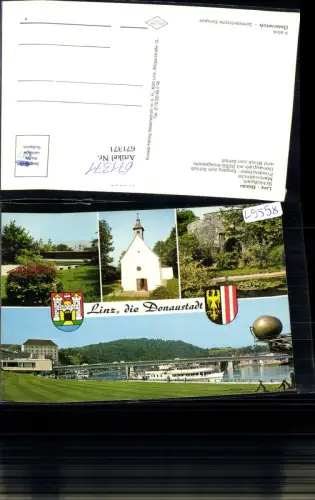 671371,Mehrbild Ak Linz a. d. Donau Schlosspark Martinskirche Friedrichstor Schiff Dampfer