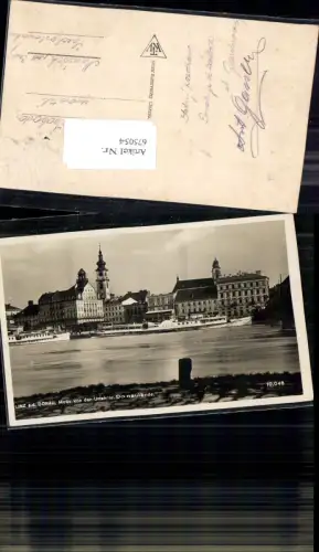 675054,Linz an der Donau Urfahr Donaulände Dampfer Melk