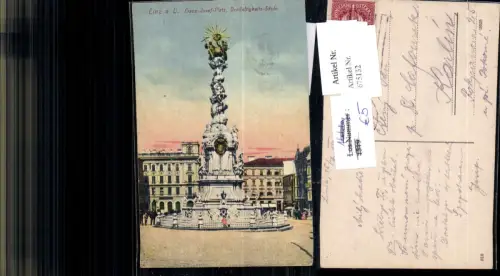 675132,Linz an der Donau Franz Josefs-Platz Dreifaltigkeitssäule