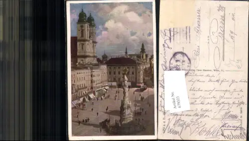 679323 Künstler AK Linz an der Donau Hauptplatz pub Hausner 7007euro2