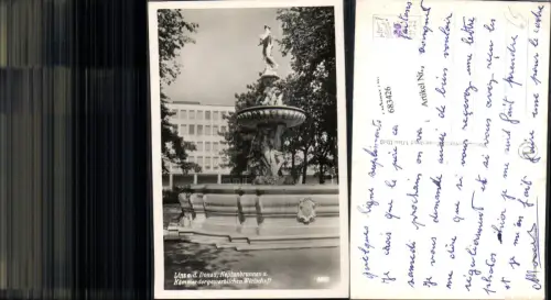 683426 Linz an der Donau Neptunbrunnen Brunnen Kammer d. gew. Wirtschaft