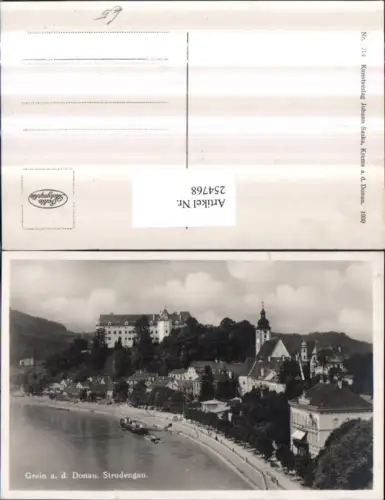 254768,Grein an d. Donau Totale im Strudengau m. Burg