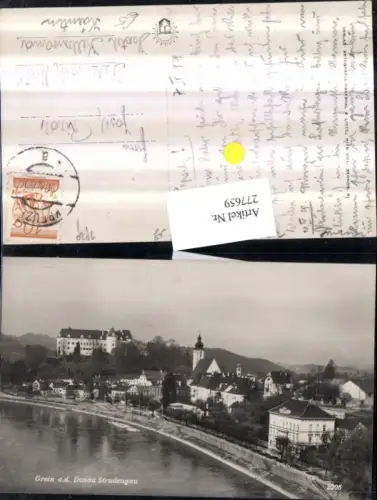 277659,Grein an d. Donau Totale m. Schloss Kirche