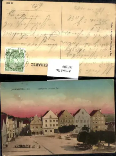 183209,Obernberg a. Inn Marktplatz unterer Teil Ortsansicht