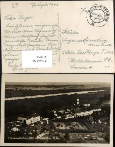 378054,Stift Reichersberg Fliegeraufnahme