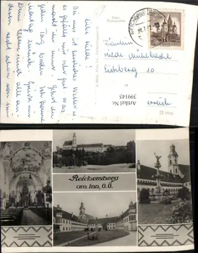 399145,Reichersberg am Inn Stift Kirche Mehrbildkarte