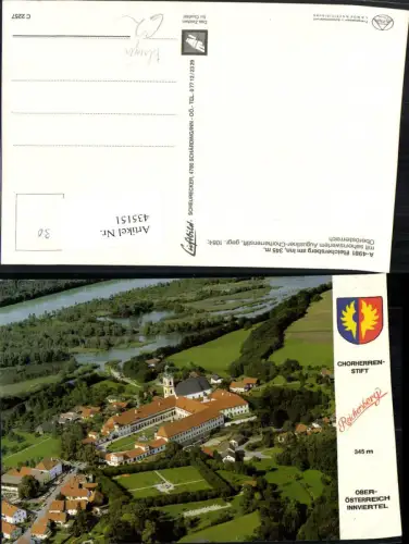435151,Reichersberg am Inn Totale m. Stift Fliegeraufnahme