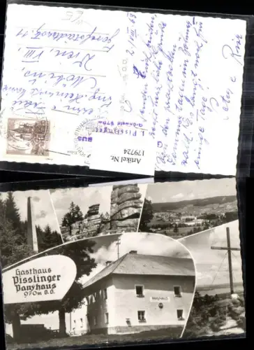 179724,Gasthaus Pisslinger Panyhaus b. Aigen Totale Kreuz Mehrbildkarte