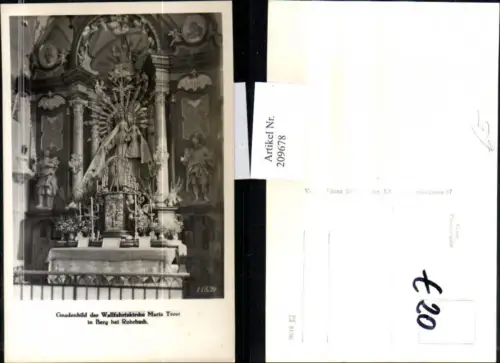 209678,Gnadenbild d. Wallfahrtskirche Maria Trost in Berg b. Rohrbach