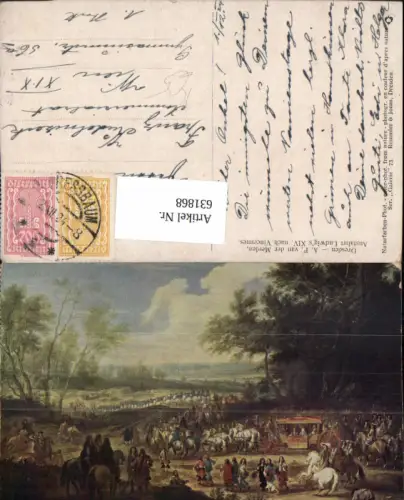 631868,Künstler Ak A. F. Van der Meulen Ausfahrt Ludwig XIV n. Vincennes Adel Monarchie France