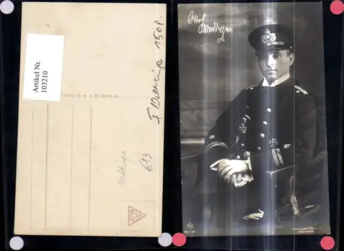 103210,Adel Monarchie Otto Weddigen Marineoffizier Kapitänleutnant Marine