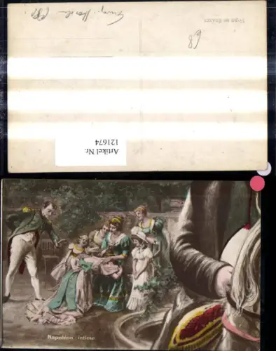 121674,Künstler Ak Napoleon f. Frauen Kinder Adel Monarchie
