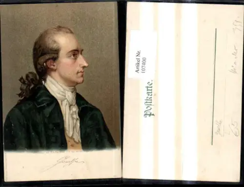 107400,Künstler Litho G. D. May Johann Wolfgang v. Goethe