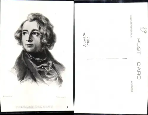 171015,Künstler Ak R. Graves Charles Dickens Schriftsteller