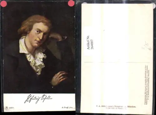 264007,Künstler Ak A. Graft Friedrich Schiller Portrait Dichter Kunst