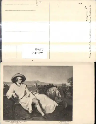 289028,Künstler Ak J. H. W. Tischbein Goethe i. Italien Kunst
