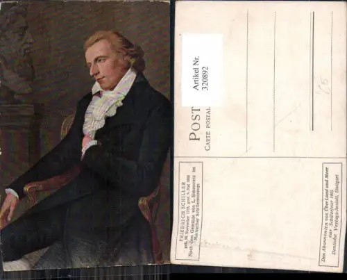320892,Künstler Ak L. Simanowiz Friedrich Schiller Portrait Dichter Kunst
