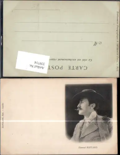 339714,Edmond Rostand Schriftsteller Passepartout Kunst Wissenschaft