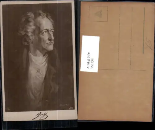 356134,Künstler Ak Rumpf Goethe Dichter pub NPG 1774