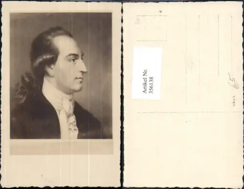 356138,Künstler Ak Goethe Portrait Passepartout