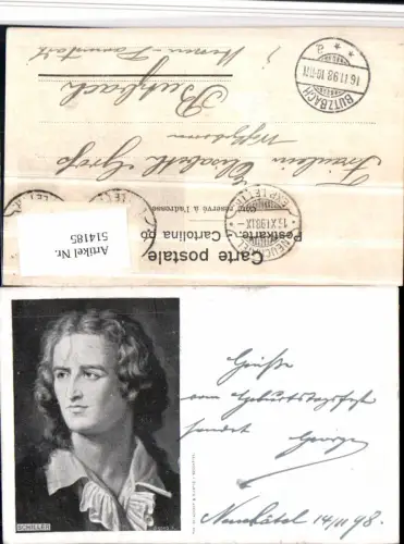 514185,Künstler AK Dichter Friedrich Schiller Portrait