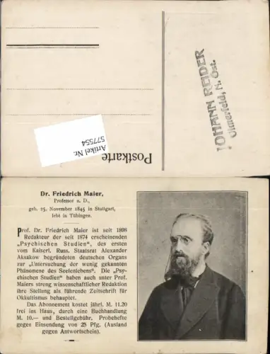 577554,Dr. Friedrich Maier Prof. Stuttgart Tübingen Stp. Ulmerfeld